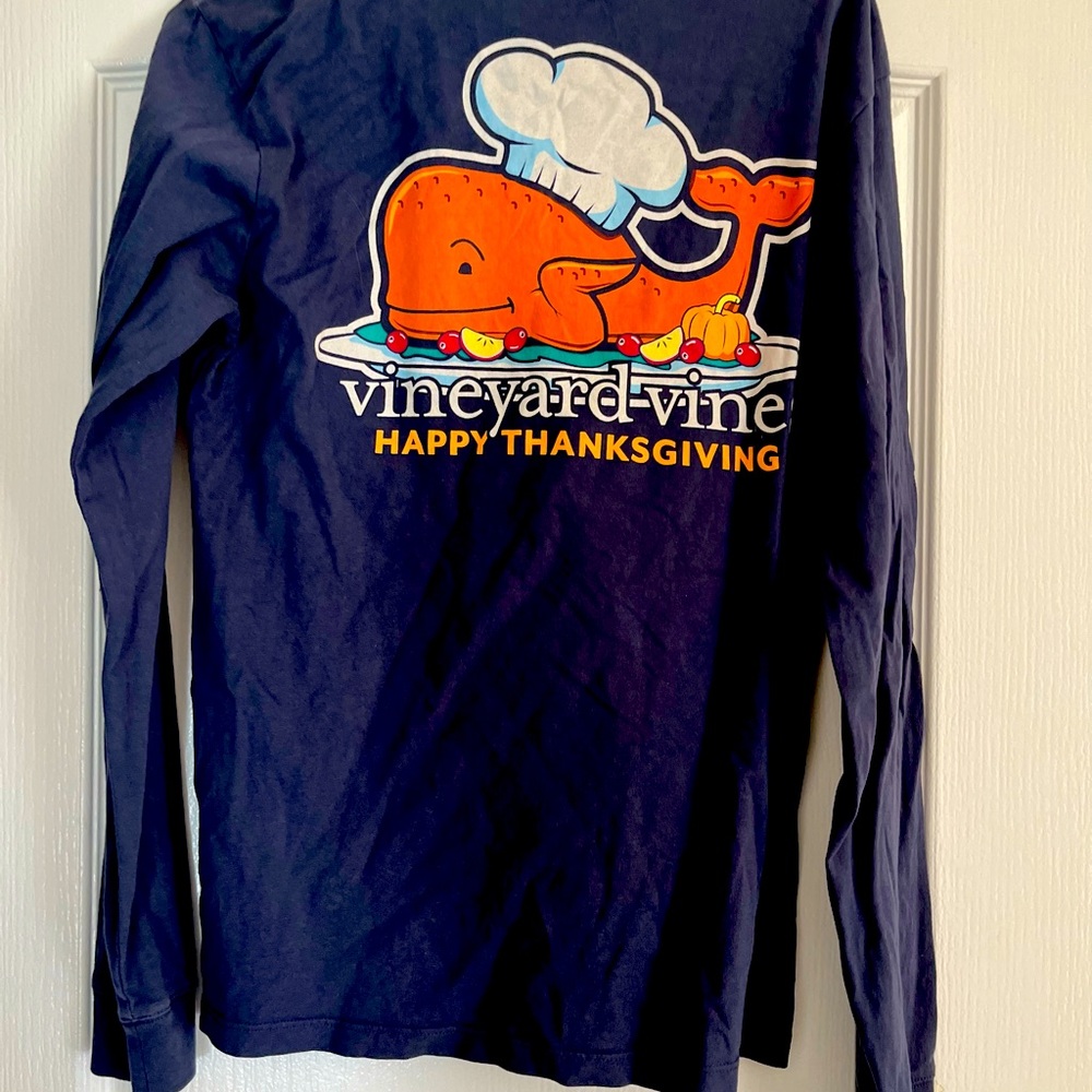 Vineyard Vines Thanksgiving Long sleeve T-Shirt Size XS